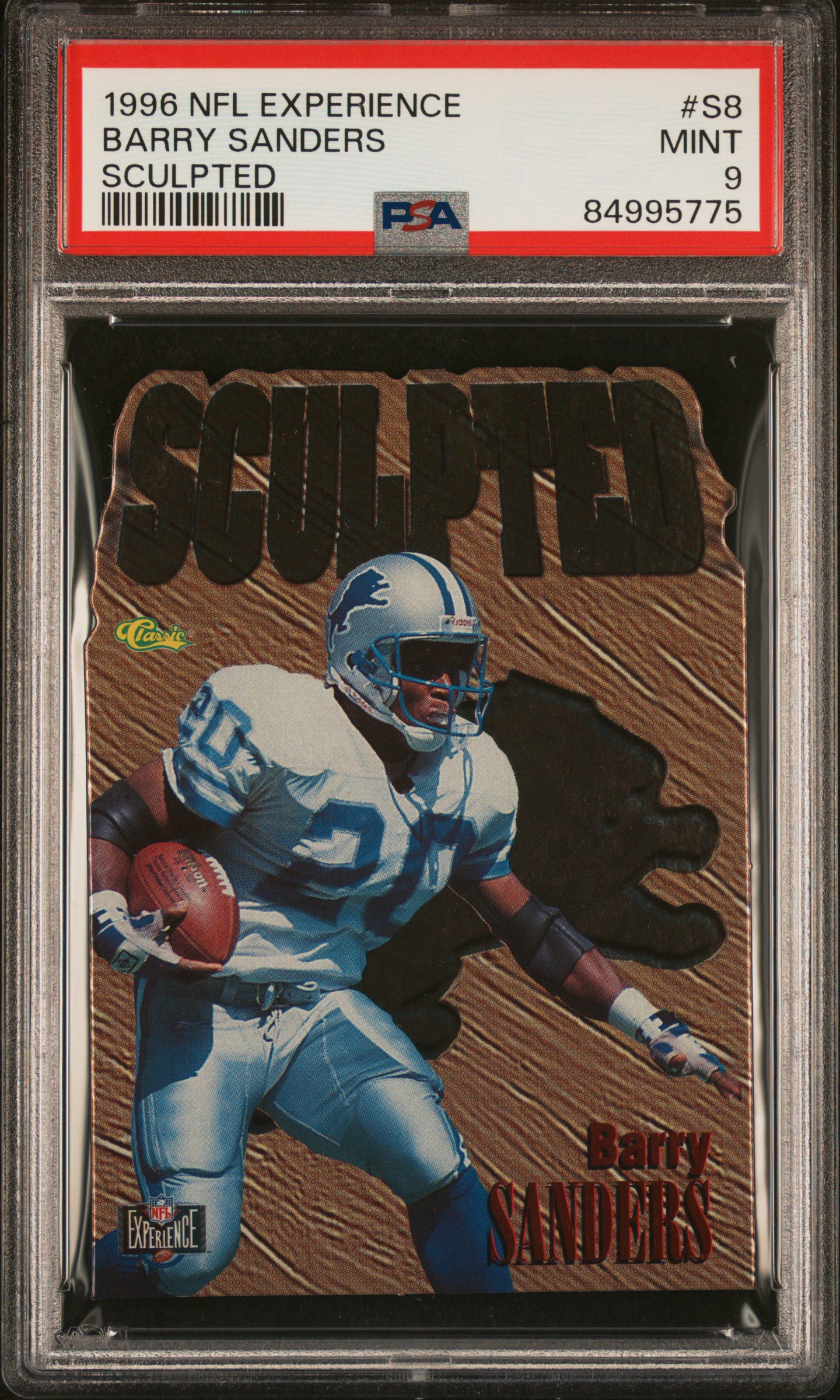 1996 CLASSIC NFL EXPERIENCE SCULPTED #S8 BARRY SANDERS SCULPTED