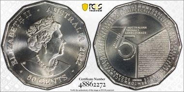 2022 50C 75th Ann. Signals Directorate MS68