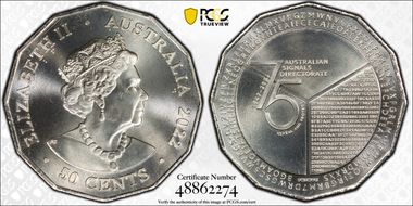 2022 50C 75th Ann. Signals Directorate MS68