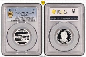 2021-C $1 Air Force Centenary Ag PR69DCAM