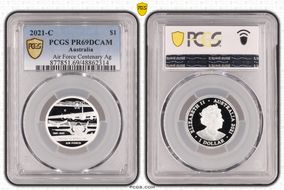 2021-C $1 Air Force Centenary Ag PR69DCAM