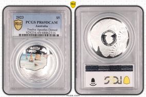 2023 $5 Twelve Apostles Domed Colorized Ag PR69DCAM