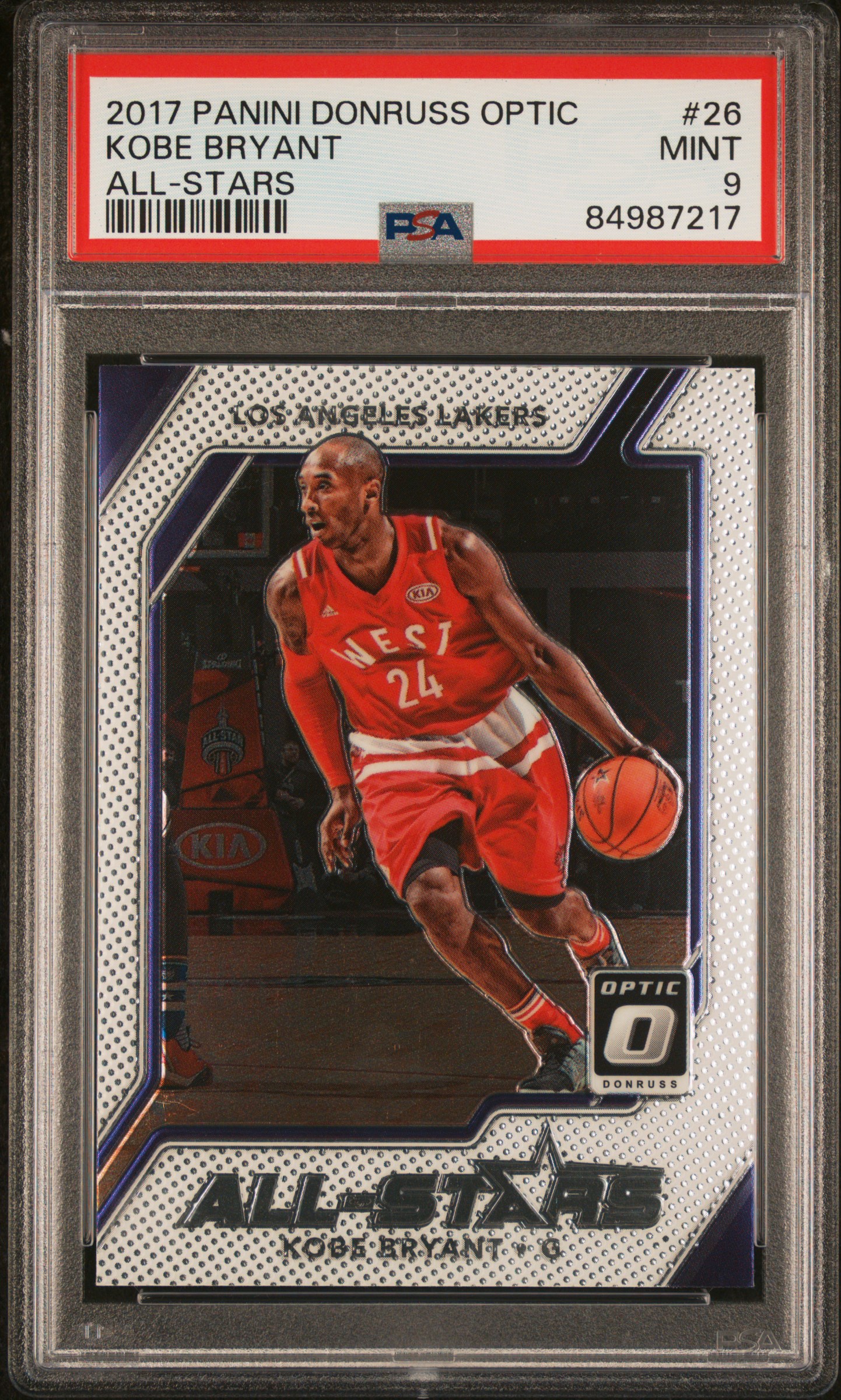 2017 PANINI DONRUSS OPTIC ALL-STARS #26 KOBE BRYANT ALL-STARS