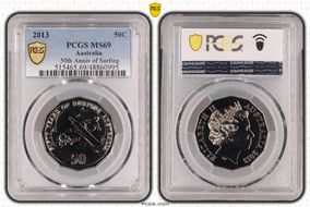 2013 50C 50th Anniv of Surfing MS69