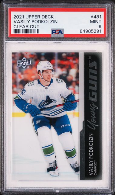 2021 Upper Deck Young Guns #481 Clear Cut Vasily front
