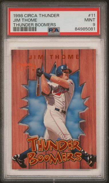 1998 Thunder Thunderboomers #11 Jim Thome front