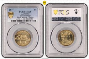 2017 $1 Possum Magic Hush Visible Forever MS64