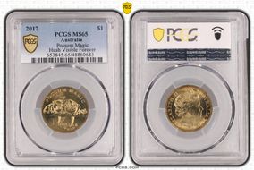 2017 $1 Possum Magic Hush Visible Forever MS65