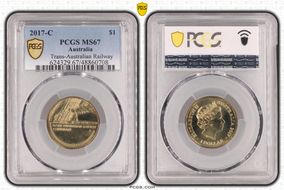 2017-C $1 Trans-Australian Railway MS67