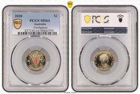 2020 $2 Firefighters Colorized MS64