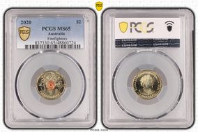 2020 $2 Firefighters Colorized MS65