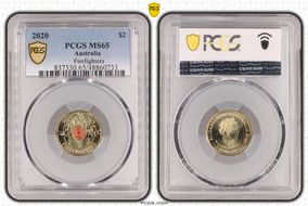 2020 $2 Firefighters Colorized MS65