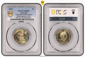 2022 $1 Commonwealth Games Birmingham Al-Br MS68