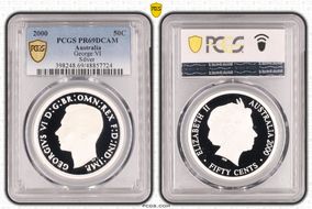 2000 50C George VI Silver PR69DCAM