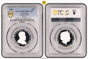 2000 20C Edward VII Silver PR70DCAM