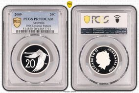 2009 20C 1966 Decimal Pattern PR70DCAM