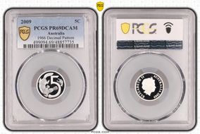 2009 5C 1966 Decimal Pattern PR69DCAM