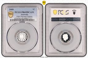 2009 1C 1966 Decimal Pattern PR69DCAM