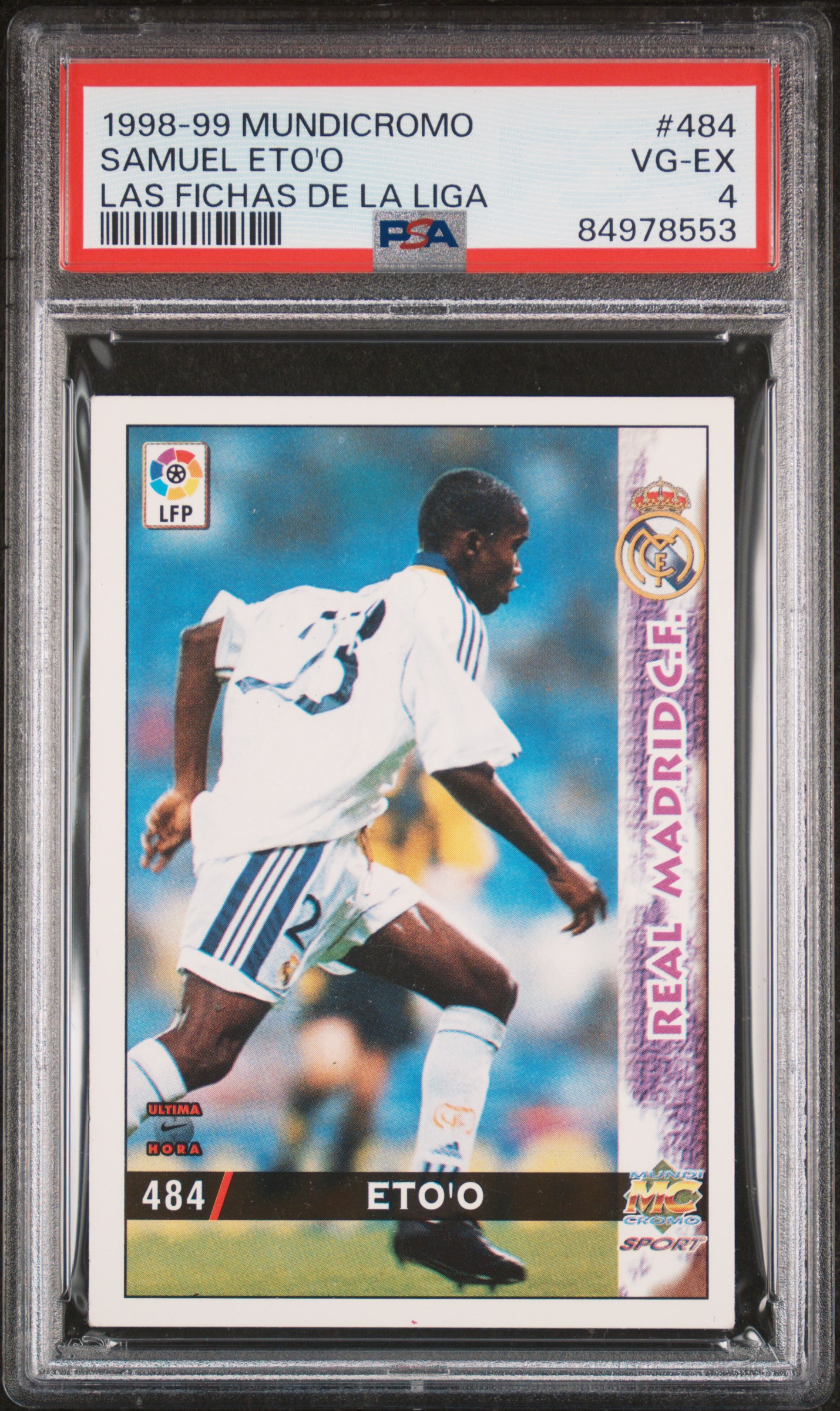 1998 MUNDICROMO LAS FICHAS DE LA LIGA #484 SAMUEL ETO'O LAS FICHAS DE LA LIGA