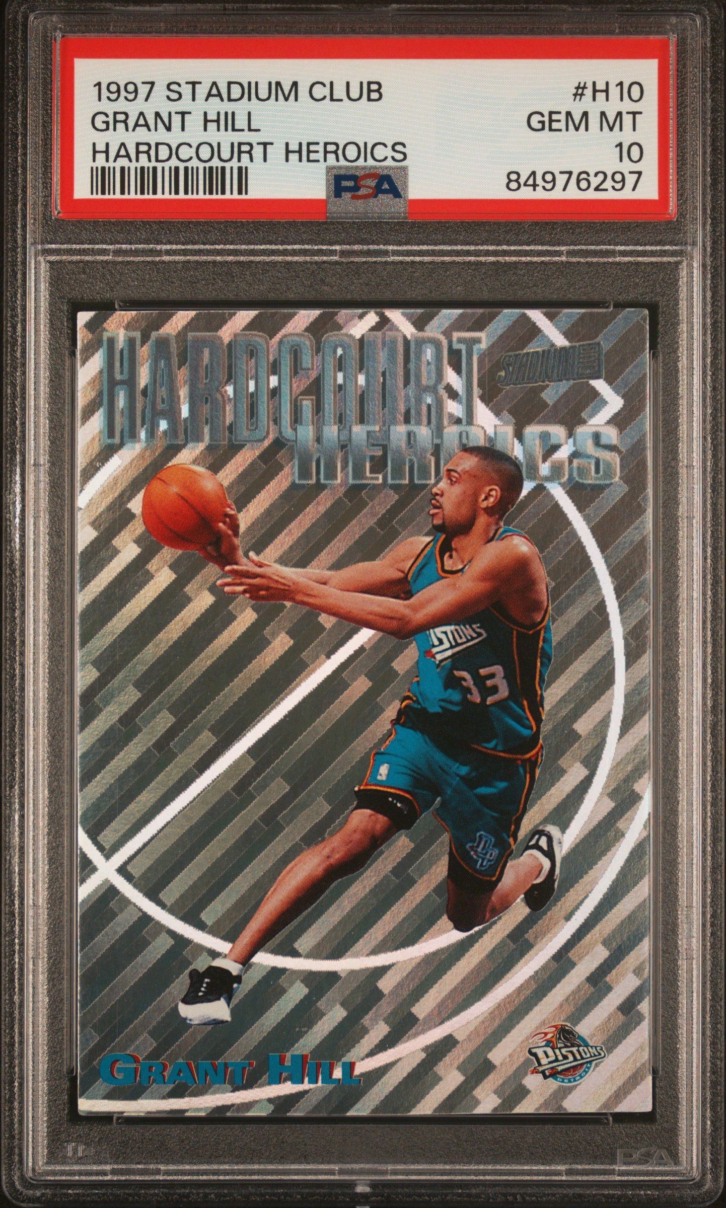 1997 STADIUM CLUB HARDCOURT HEROICS #H10 GRANT HILL HARDCOURT HEROICS