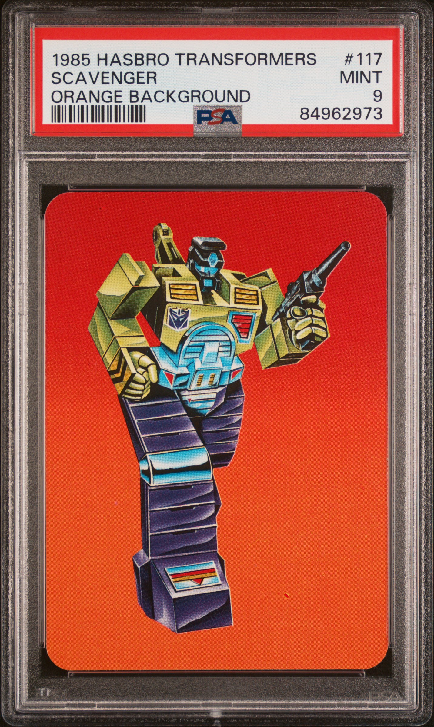 1985 Hasbrotransformers Garbage Pail Kids Series 3 #117 Scavenger front