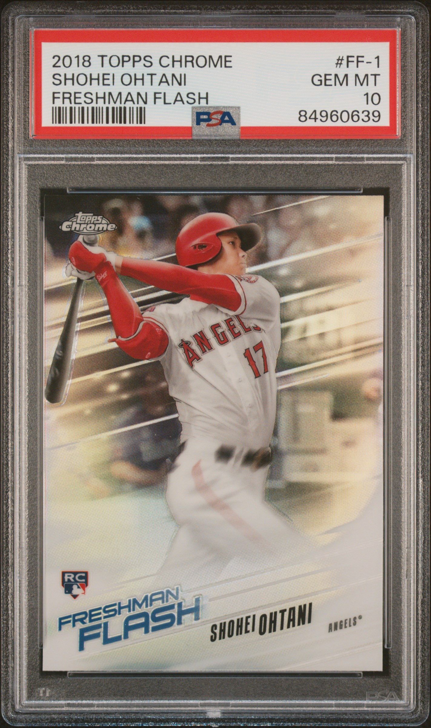 2018 TOPPS CHROME FRESHMAN FLASH #FF-1 SHOHEI OHTANI FRESHMAN FLASH