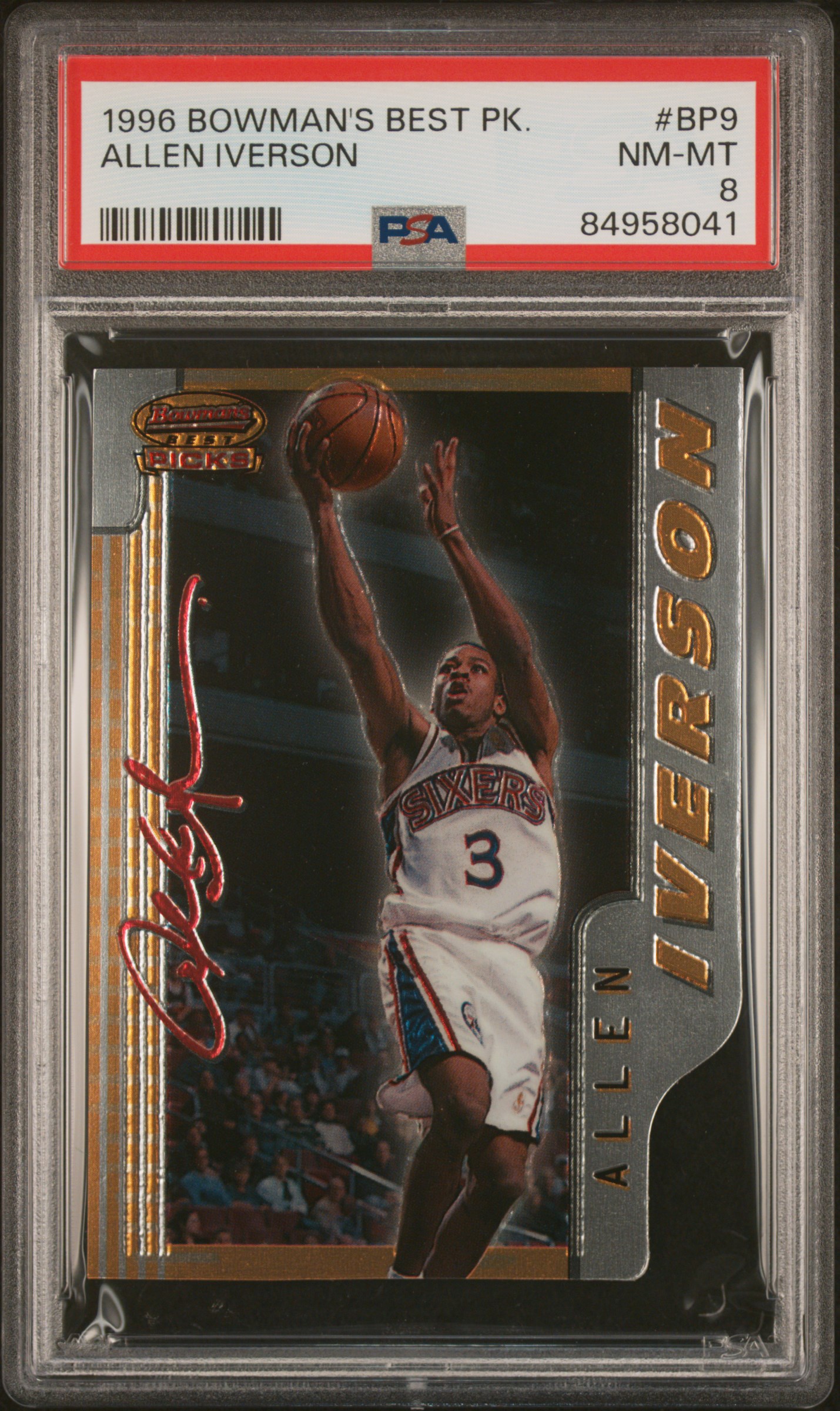 1996 BOWMAN'S BEST BEST PICKS #BP9 ALLEN IVERSON