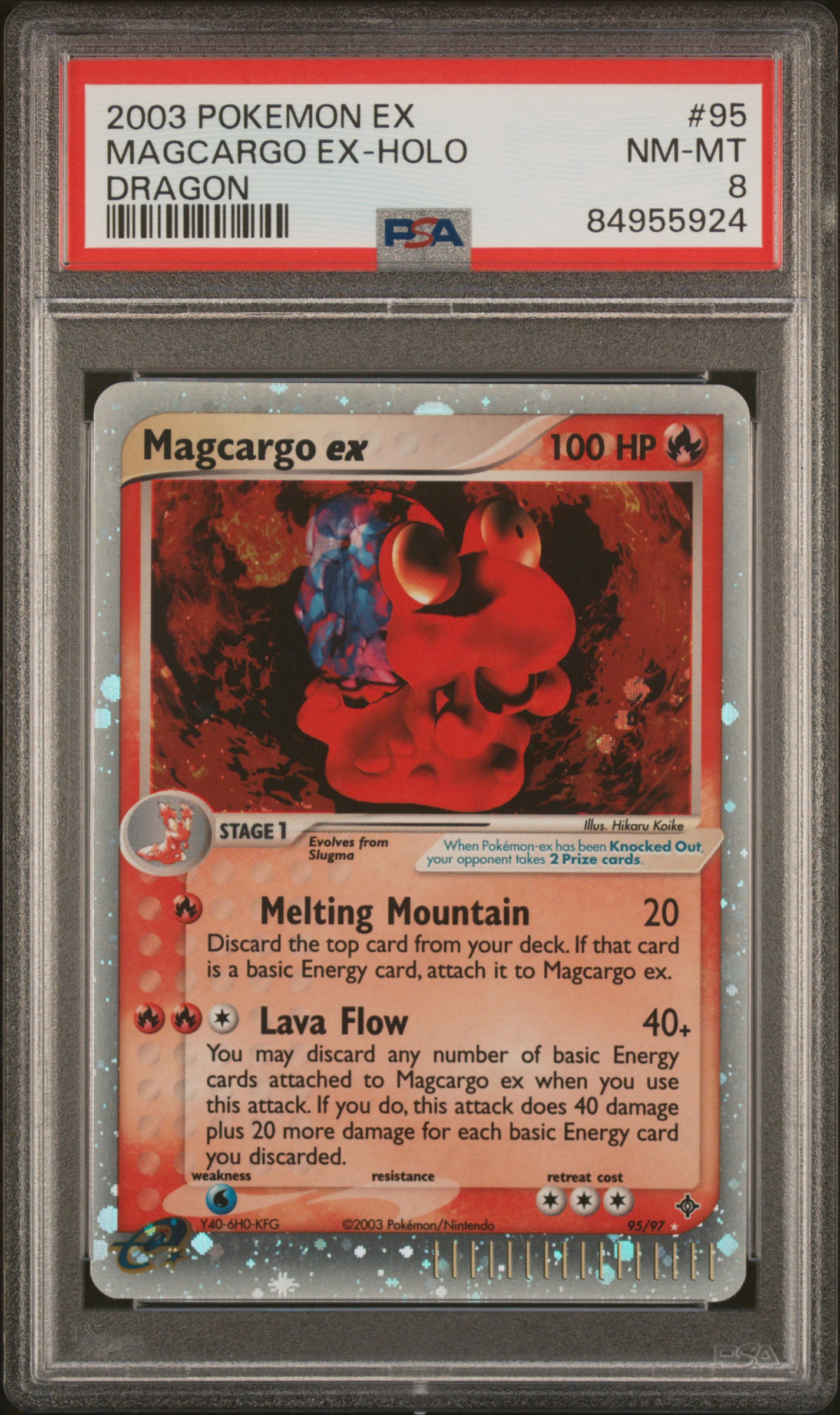 Magcargo ex 2003 EX: Dragon #95/97 Holo Price Guide - Sports Card Investor