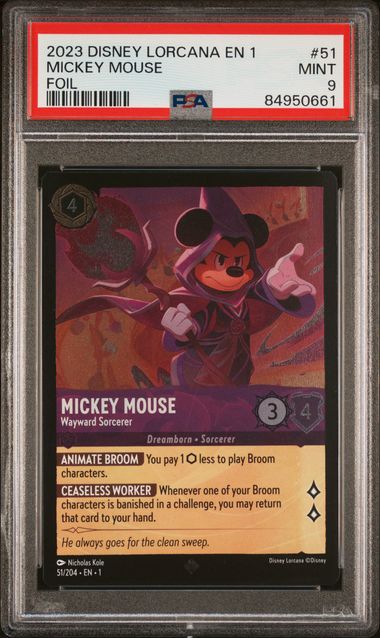 Carte Lorcana Mickey Mouse Foil