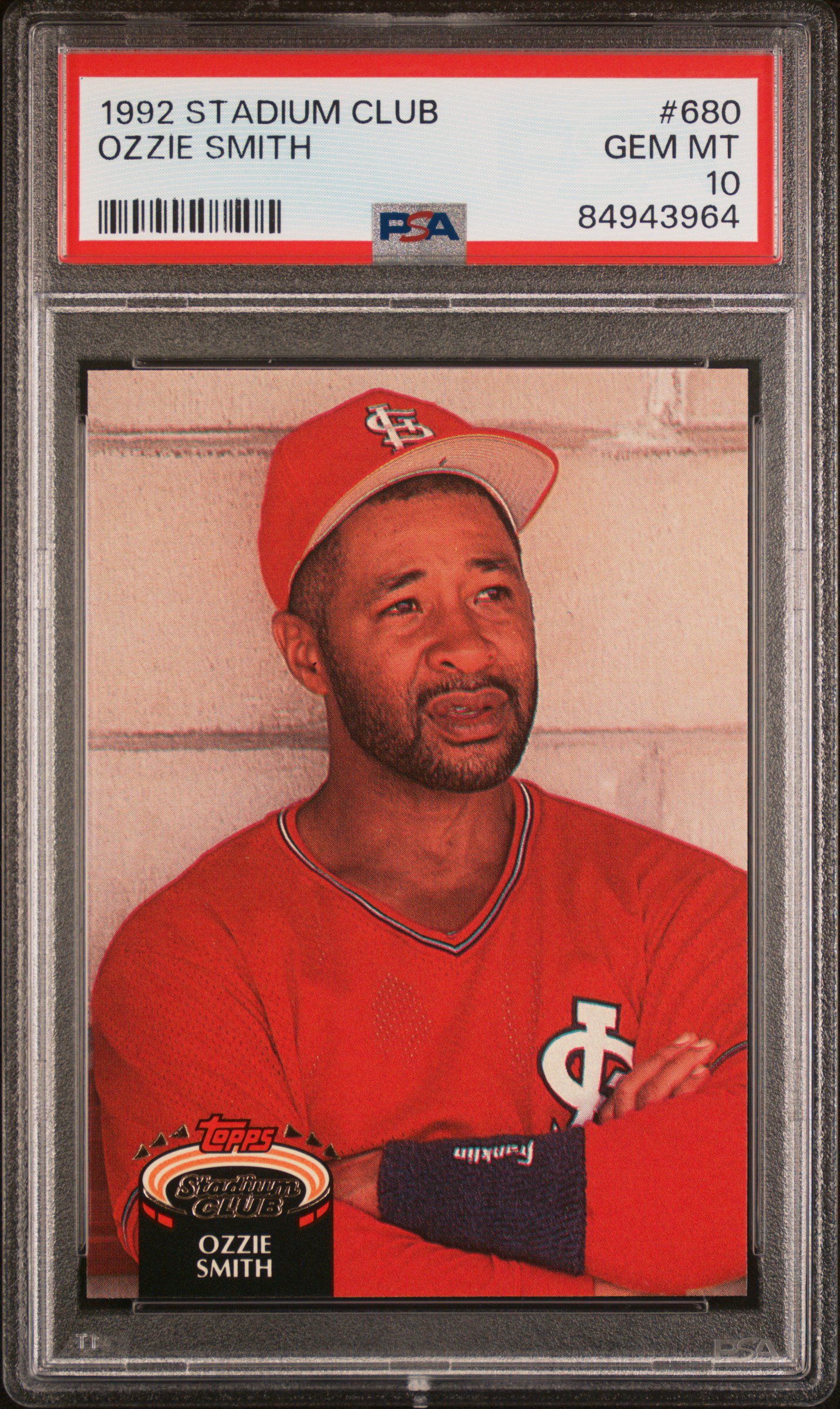 1992 STADIUM CLUB #680 OZZIE SMITH