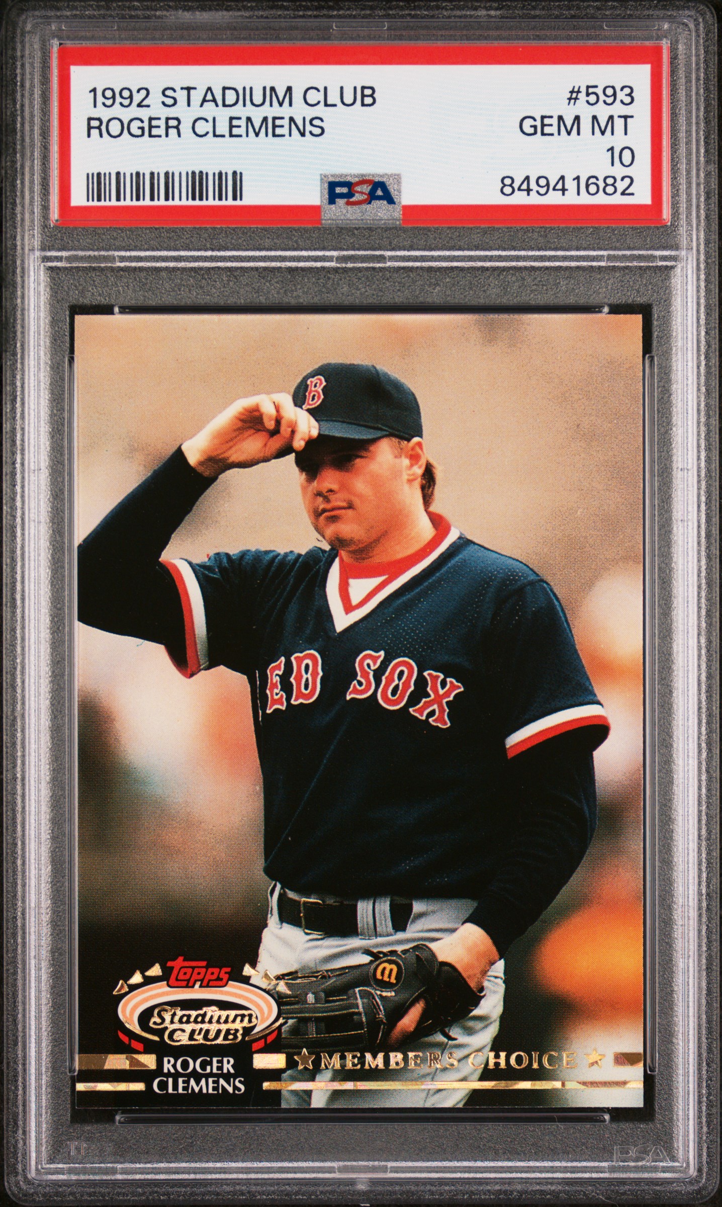1992 STADIUM CLUB #593 ROGER CLEMENS