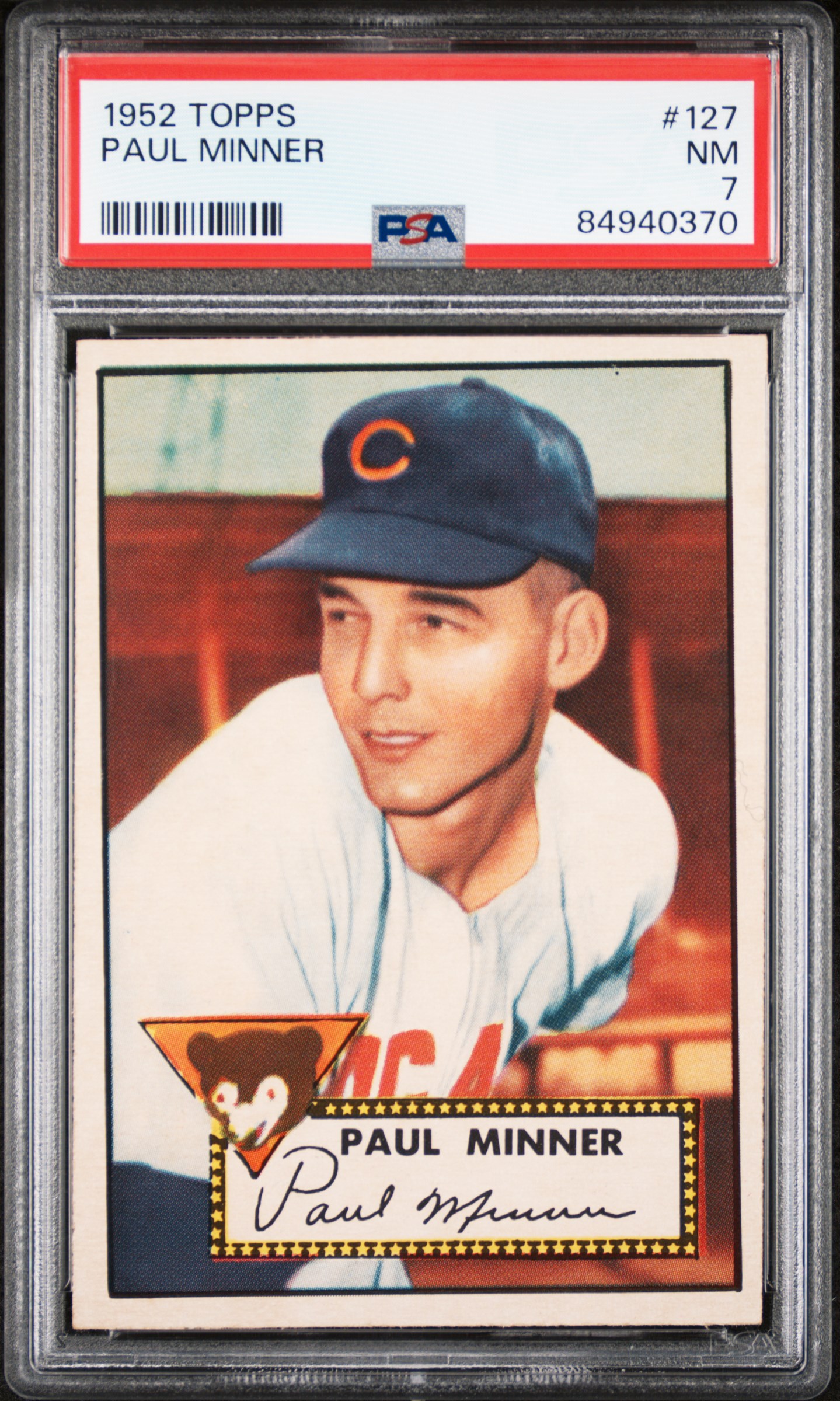 1952 TOPPS #127 PAUL MINNER