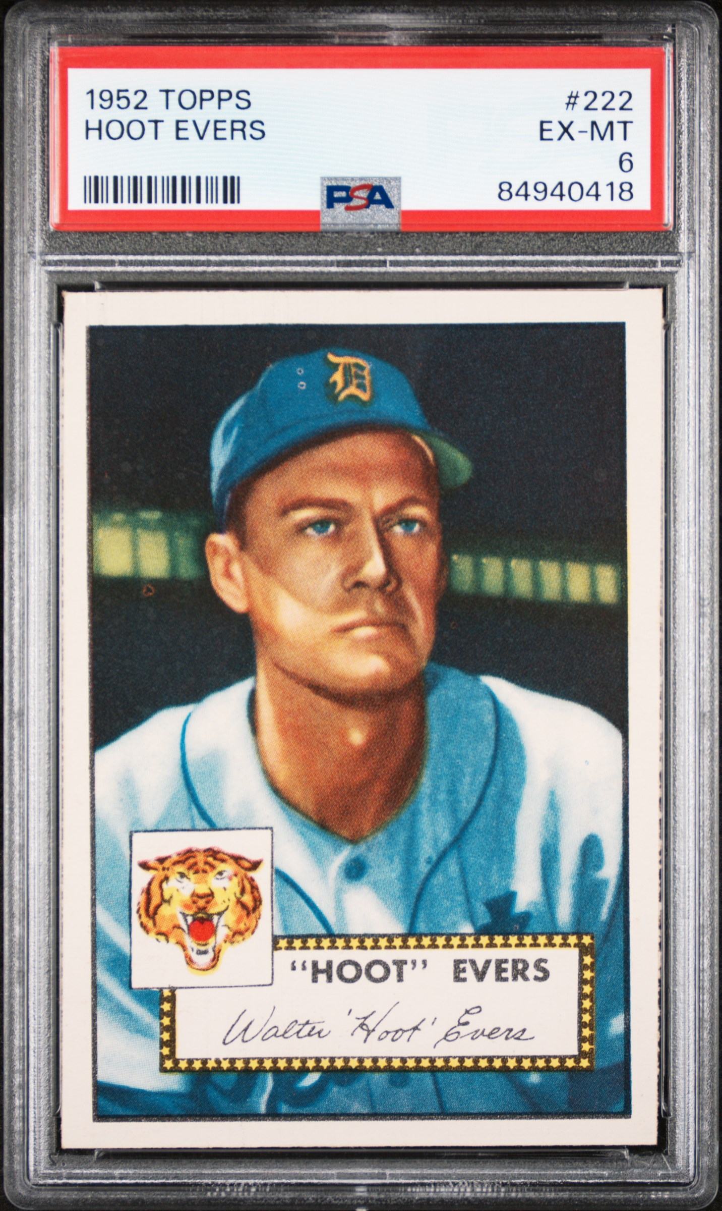 1952 TOPPS #222 HOOT EVERS