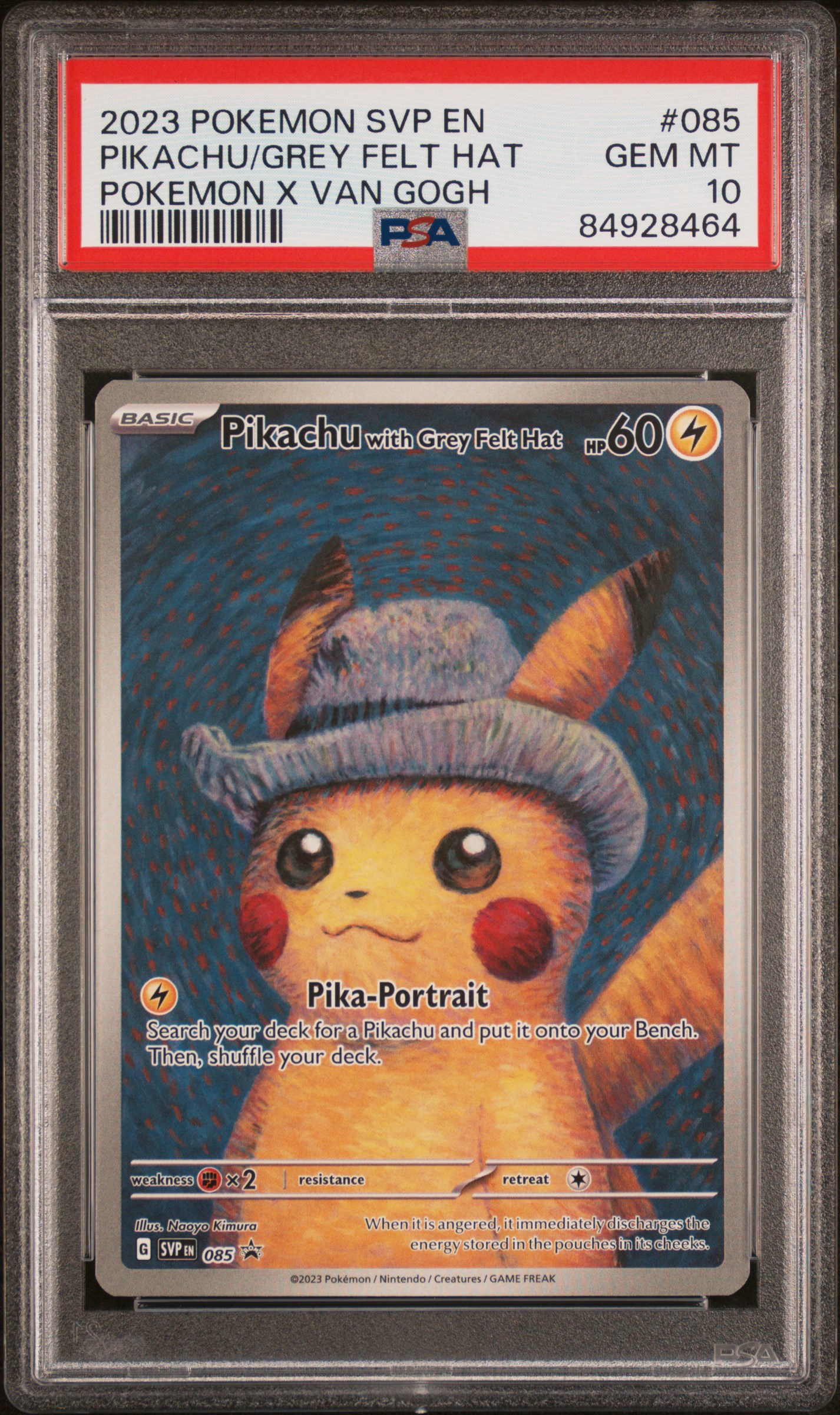 2023 Pokemon Black Star Promo #085 Pikachu front