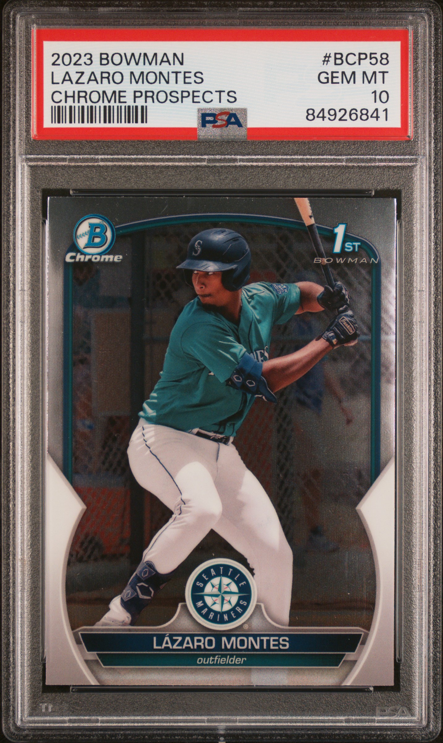 2023 BOWMAN CHROME PROSPECTS #BCP58 LAZARO MONTES CHROME PROSPECTS