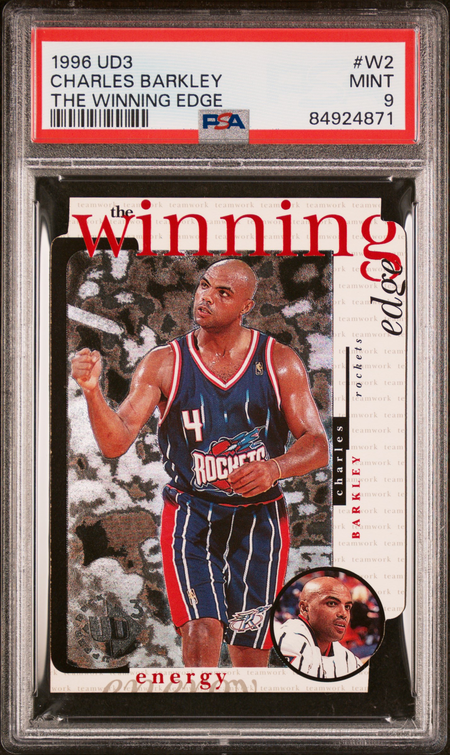 1996 UD3 THE WINNING EDGE #W2 CHARLES BARKLEY THE WINNING EDGE