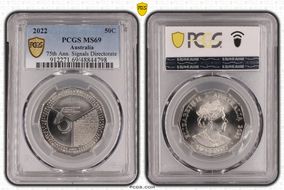 2022 50C 75th Ann. Signals Directorate MS69