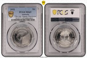 2022 50C 75th Ann. Signals Directorate MS69