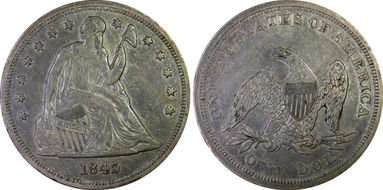 1845 $1 XF45