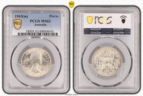 1963(m) Florin MS63