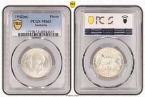 1942(m) Florin KM-40  Ag MS62