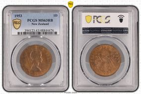 1953 1D MS63RB