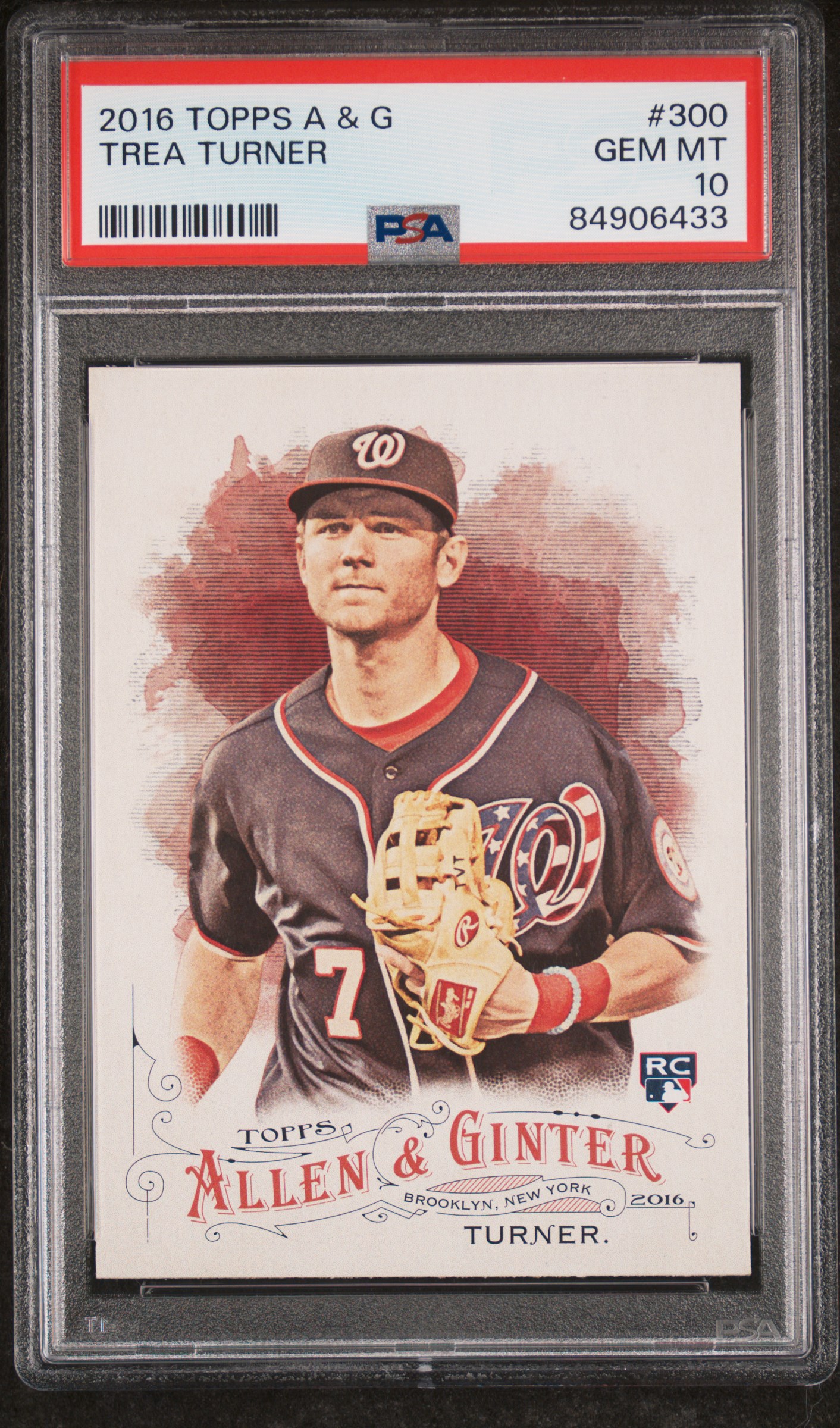 2016 TOPPS ALLEN & GINTER #300 TREA TURNER