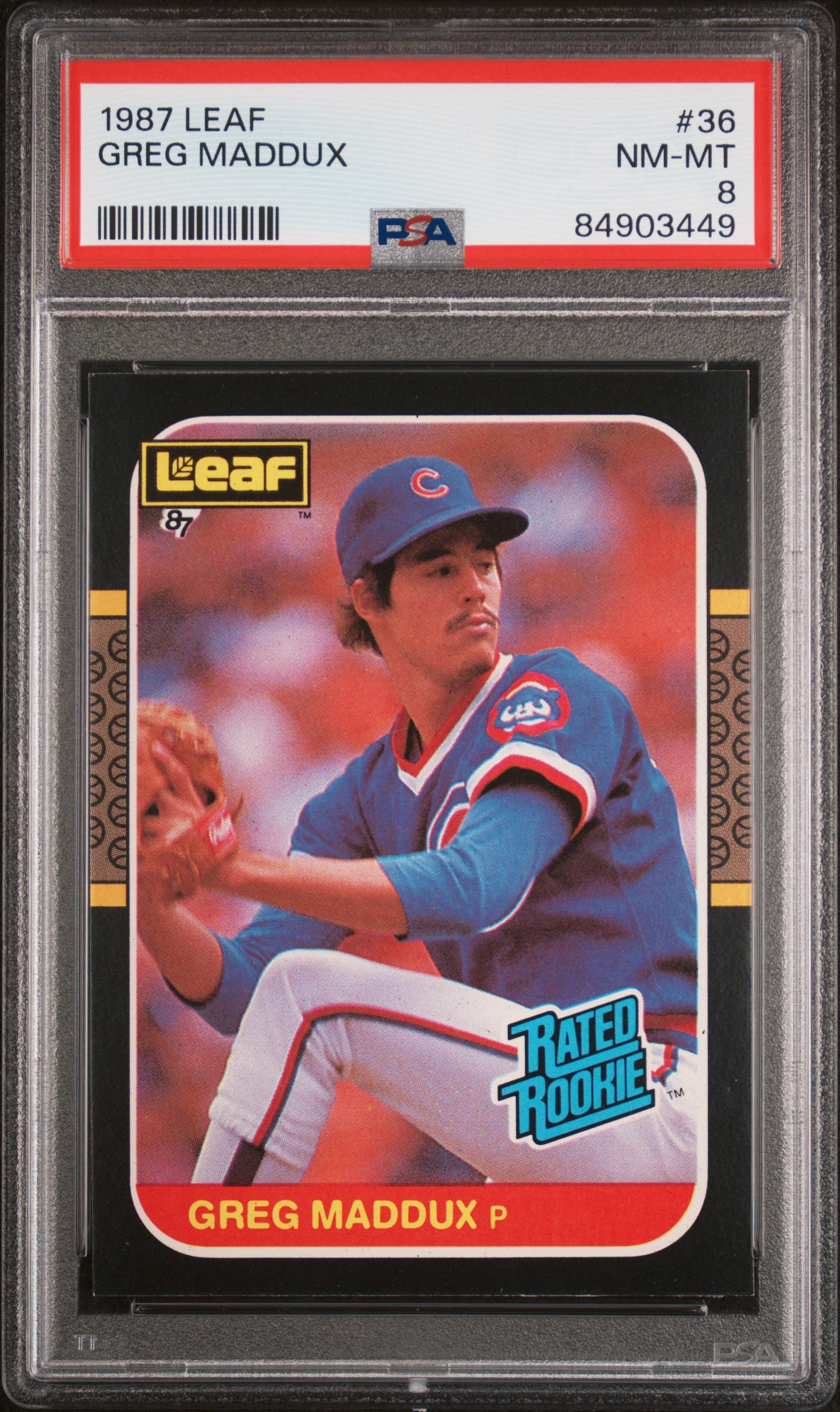 1987 LEAF #36 GREG MADDUX