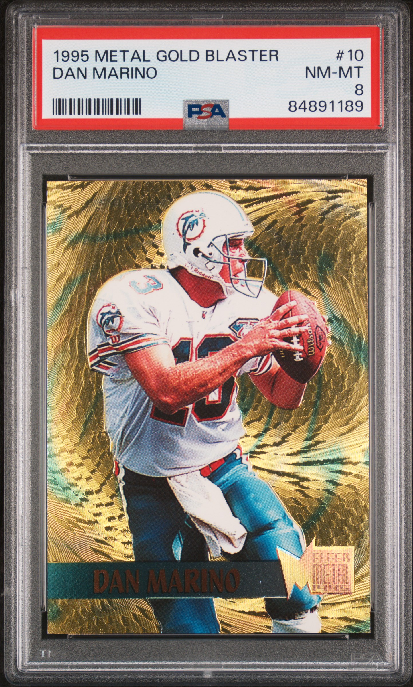1995 METAL GOLD BLASTER #10 DAN MARINO