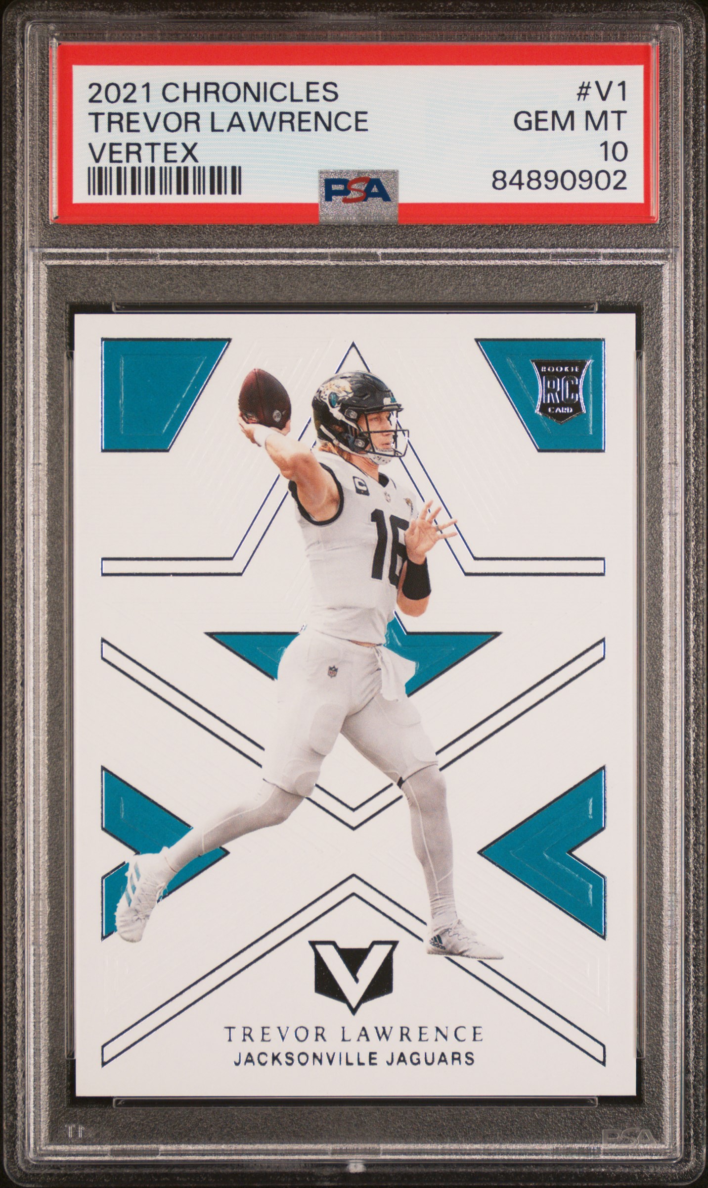 2021 PANINI CHRONICLES VERTEX #V1 TREVOR LAWRENCE VERTEX