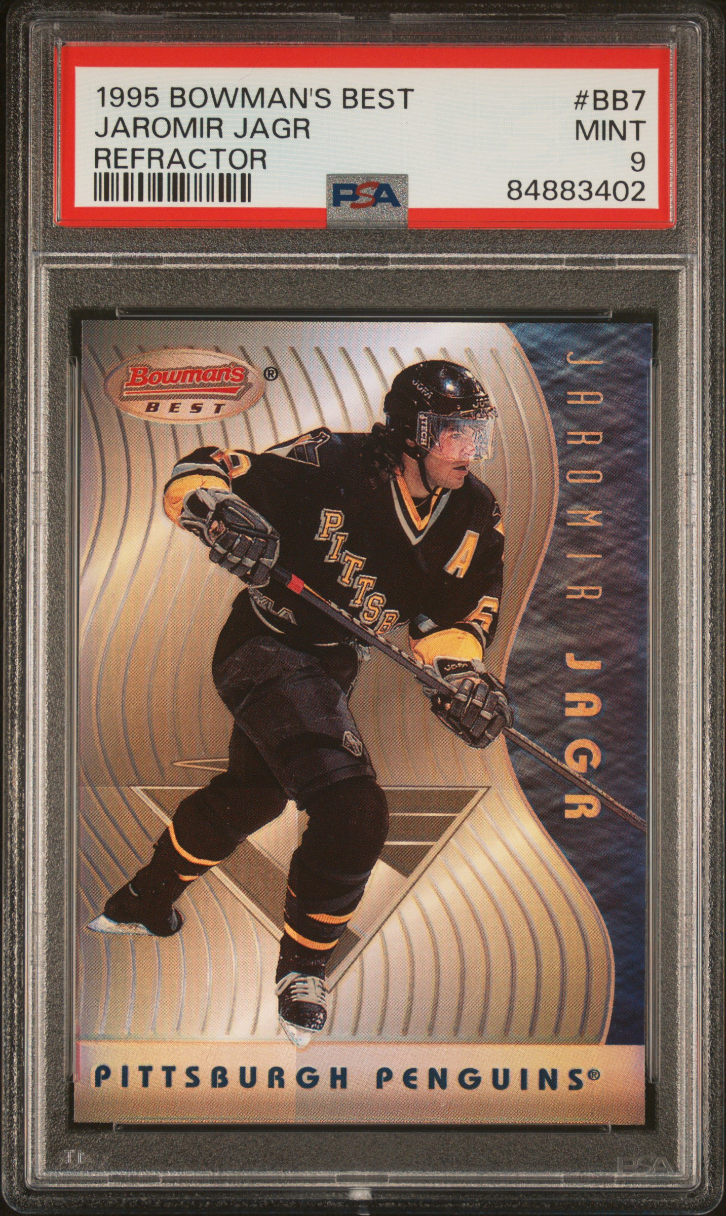 1995 BOWMAN'S BEST #BB7 JAROMIR JAGR REFRACTOR