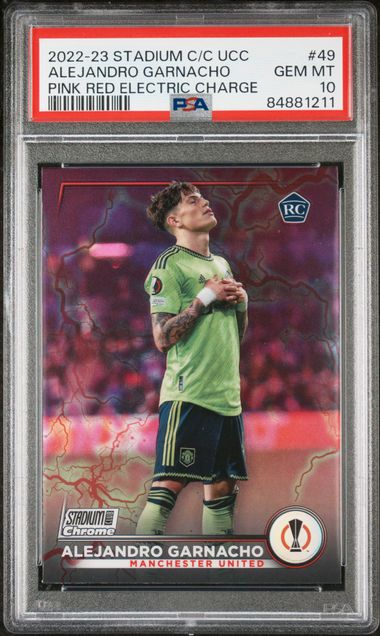 2022-23 Topps Stadium Club Chrome UEFA Pink/Red Electric Charge 