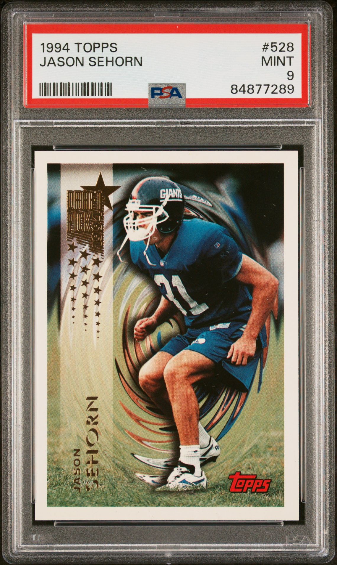 1994 Topps Jason Sehorn #528 Mint 9 front
