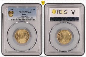 1937 1 Fr Gad-470 F-219 MS66